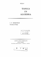 Topics in Algebra by I.N. Herstein.pdf